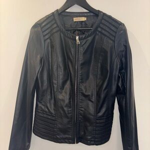 Black Faux Leather Jacket